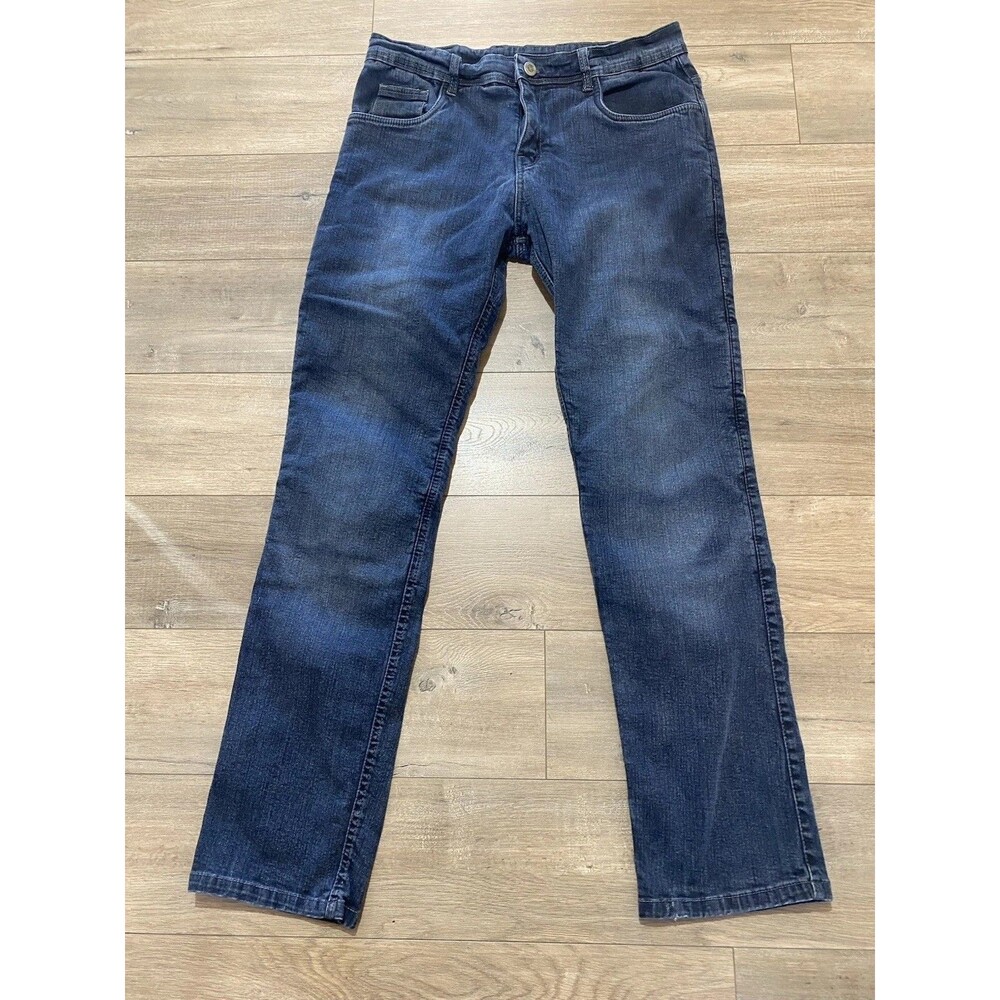 Street & Steel Motorcycle Riding Jeans Mens 40/33 Dark Wash Knee Padded